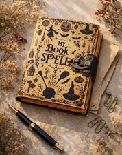 Lederjournal Gothic-Notizbuch