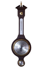 BARIGO Wetterstation Thermometer, Barometer, Hygrometer - Holz/Messing