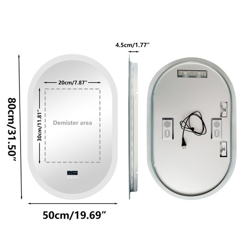 Bluetooth badspiegel led - badspiegel,