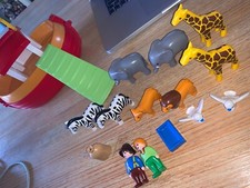 Playmobil 123 Arche Noah 6765 Tiere Löwe Elefant Zebra Koffer komplett komplett