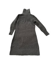 Boden Kleid Gr. 38 UK 12 Strickkleid Grau Rollkragen Wolle Alpaka