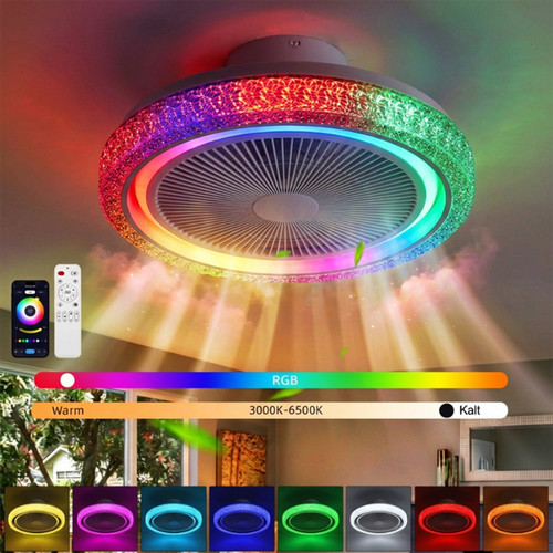 Rgb led deckenventilator mit - rgb,