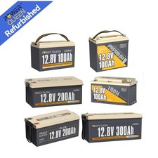 12V/24V 100Ah 200Ah 300Ah Lithium Batterie LiFePO4 Akku (Gebraucht-Sehr gut)