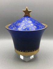 Schöne Porzellan Dose Goebel MARA Gold Blau Stern