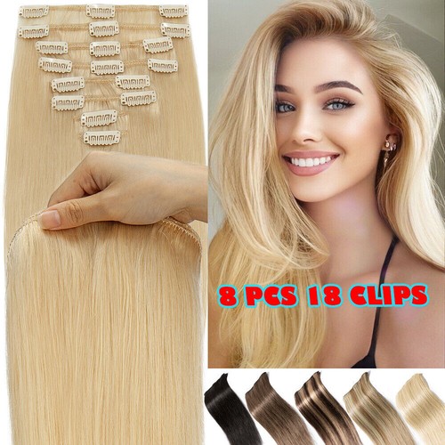Glatt clip remy - in, haar