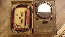 Historisches Messgerät Retro USA Ohmmeter ME-368/U im Metall Gehäuse