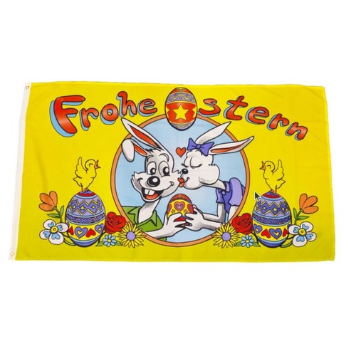 Fahne frohe ostern - fahne,