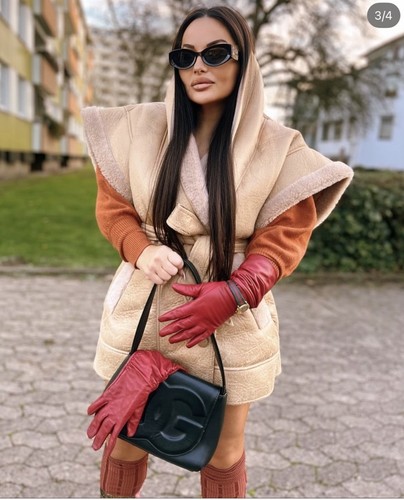 Weste teddy wildleder - weste,