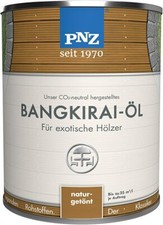 PNZ Bangkirai Öl Naturgetönt Holzschutz für exotische Hölzer Premiumklasse