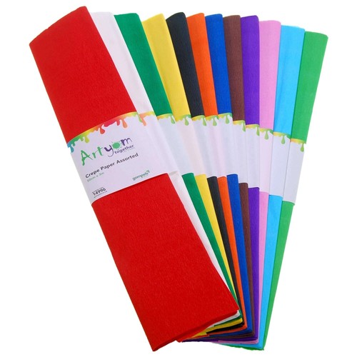 Krepppapier blätter sortiert - krepppapier,
