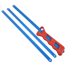 Metallsäge Eisensäge Handsäge einstellbar m. 3 Sägeblätter Griff Stahl 300mm