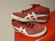 Onitsuka Tiger Fader Stripes Asics 39,5 D3Q2L Damen Mid Sneaker Schnür Boots rot