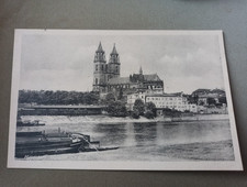 AK Dom Magdeburg Elbe Blick
