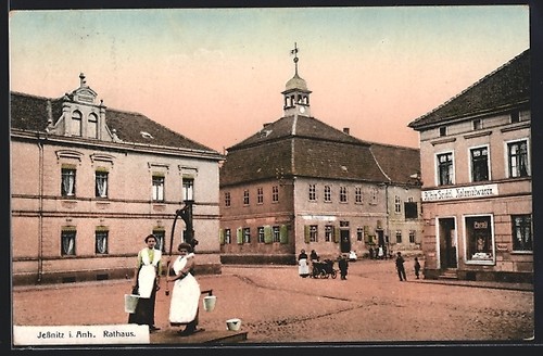 Jeßnitz anh rathaus - ak, i.