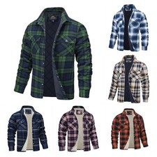 2025 NEU Herren Langärm Gitter Karohemd Arbeitsjacke Lumberjacke Holzfällerhemd