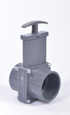 VALTERRA Zugschieber Ø 63mm PVC Absperrschieber Schieber Absperrhahn Koi Teich