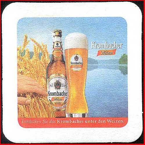 Bierdeckel krombacher - -,