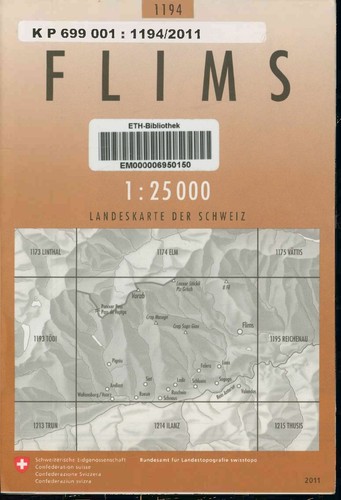 Flims landeskarte der - flims.,