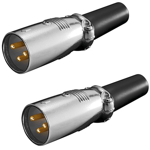 Pin xlr stecker - 2x,