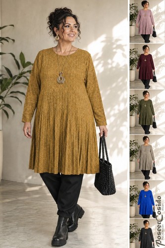 Lagenlook pullover kleid - pullover-kleid, pulli