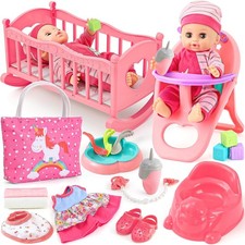 Babypuppen Zubehör Set 30cm