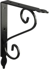 2 Konsole schwarz Wandwinkel