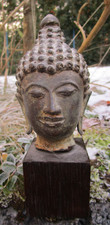 Thai Bronze Buddha Kopf auf