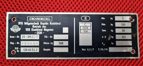 Ddr metallschild veb - ddr-metallschild:,