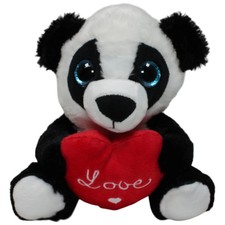 LIVARNO home Panda mit Herz "Love" Kuscheltier 21cm Gebraucht Panda