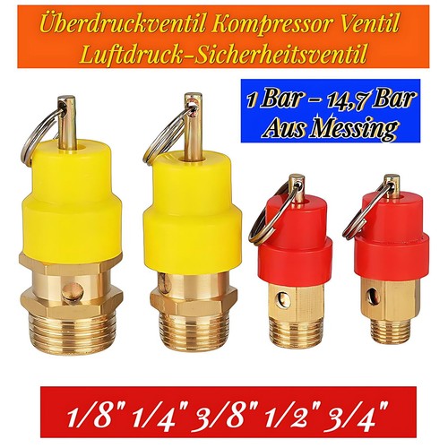 Bis 4 überdruckventil - 1/8",