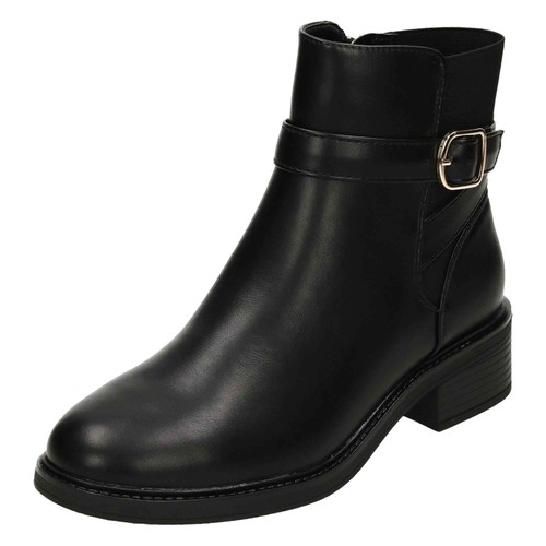 Schwarze damen stiefeletten - schwarze,