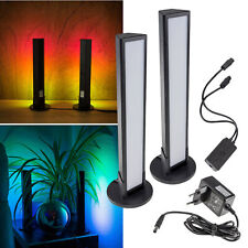 2er Set LED Standlampe Bluetooth RGB Lichteffekte APP-Steuerung Musik Lichtsäule
