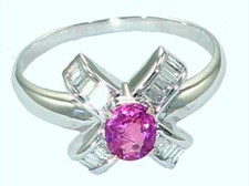 0,96 Karat Saphir Und Diamant