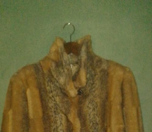 Fake fur kunstpelz mantel - kunstpelz,