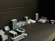 H0 1:87 Komplettes Wohnungs