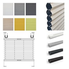 Waben Plissee auf Maß Rollo Faltrollo Verdunkelung zum BOHREN für Fenster&Tür