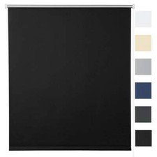 Verdunklungsrollo Schwarz thermoRollo Klemmfix Seitenzugrollo TRsz