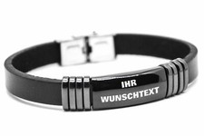 Leder armband - id,