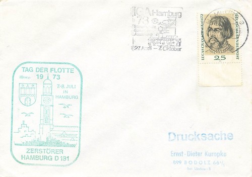Brd schiffspost mit - brd,