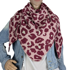 Kuscheliger XXL Dreiecksschal Damen superweich Leoparden-Print (SH-9337)