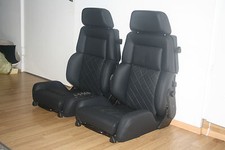 2 Recaro C Classic Mercedes R107  Sitze Leder neu bezogen AMG SL Lorinser  