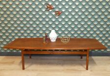 1960er TEAK Holz Couchtisch geölt 60x165 H44 formschön Grete Jalk /Poul Jeppesen