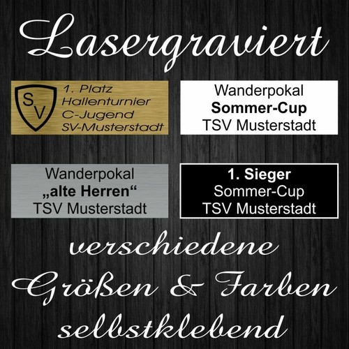 Pokal schild schilder - -,