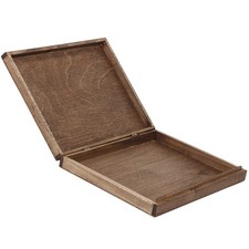 Holzkiste Deckel DIN A4 Format Eiche Dunkel Holzbox Geschenkkiste