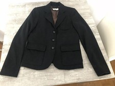 Esprit Damen Blazer mit Wolle Gr. 36 - Schwarz - Kariertes Innenfutter