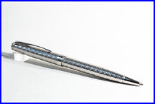 schöner 2002 PARKER Sonnet Dreh Kugelschreiber in Chiseled Tartan Silber Trim