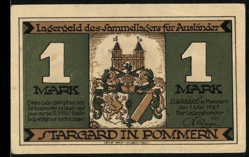 Notgeld stargard pommern - notgeld,