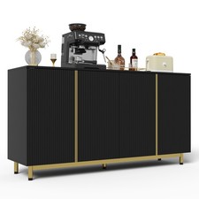 Moderner Sideboard Buffetschrank Anrichte mit Stauraum, Metallfüßen, 150 cm