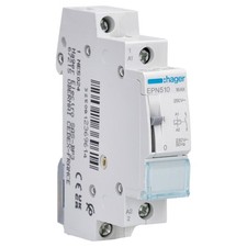 Hager Stromstoßschalter 230V AC 16A 1polig Fernschalter Relais 1Schließer EPN510