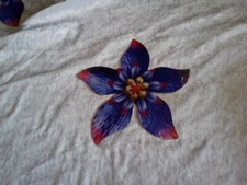 Wand-Deko/Blume/neu/Metall/fla